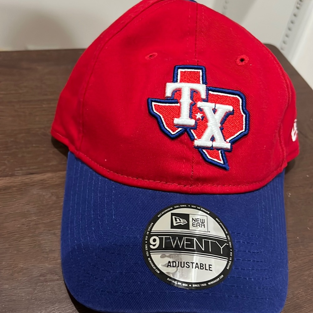 New Era Texas Rangers Adjustable Official MLB Blue & Red (NWT)
